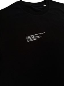 Ars Futuri t-shirt text